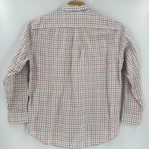 Vineyard Vines‎ XL Orange Blue Green Check Long Sleeve Button Up Murray Shirt - Picture 4 of 4